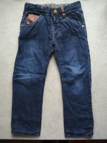 Spodnie jeansy ocieplane rozm. 98 / 104