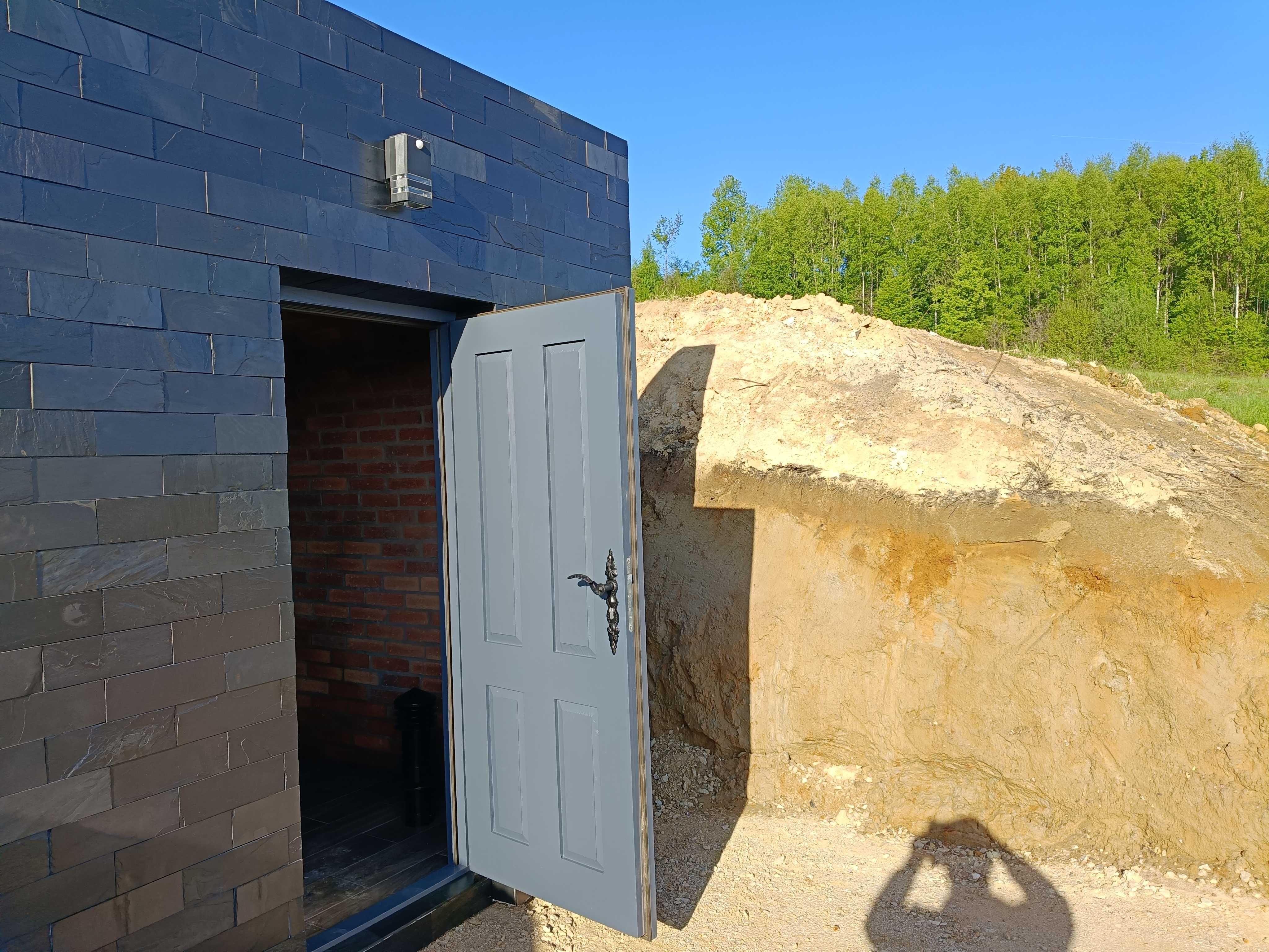 schron , piwniczka betonowa , ziemianka , piwnica , sauna ogrodowa