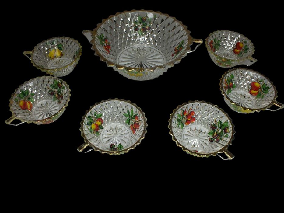 Miski szklane szkło Belgia B112124