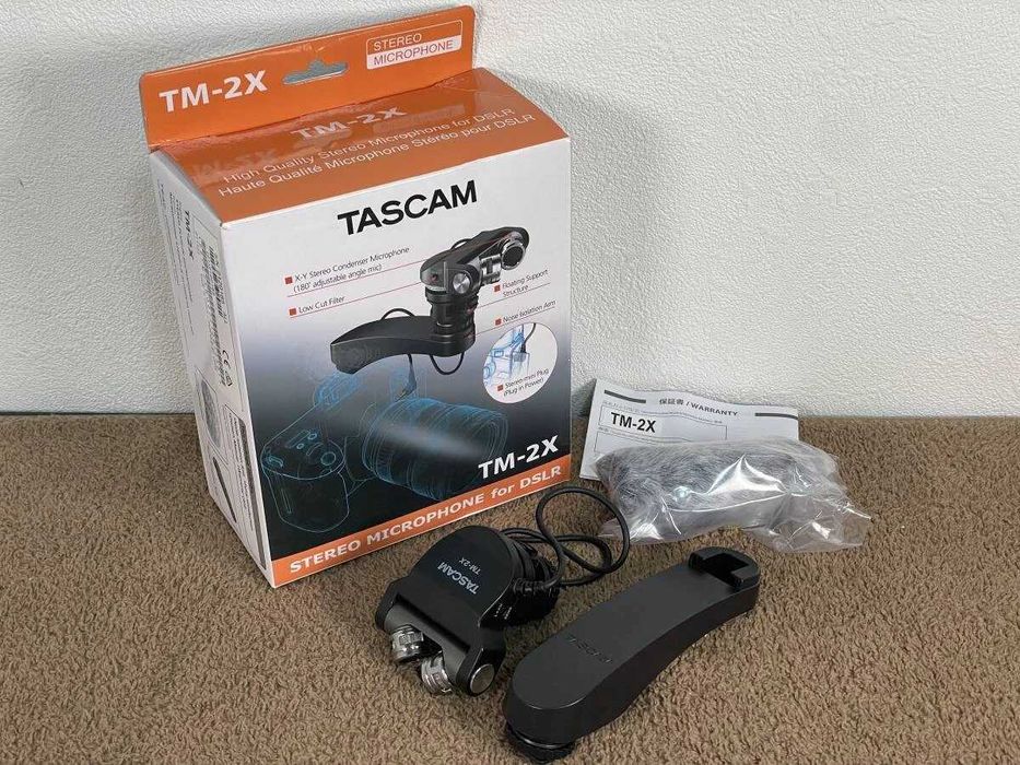Tascam TM-2X Microfone Stereo para Câmeras DSLR