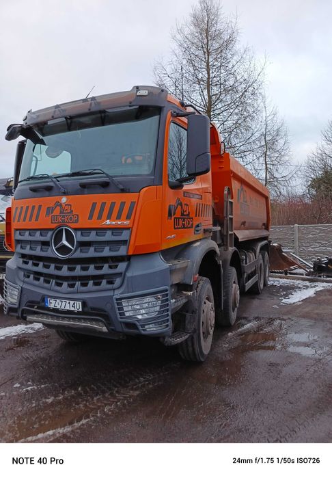 Usługi wywrotką 8x8 4-osiowa