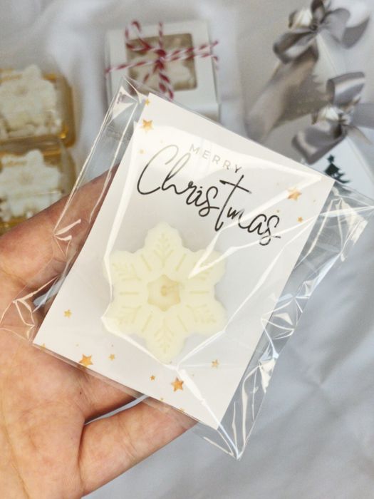 Mini świeca Śnieżynka