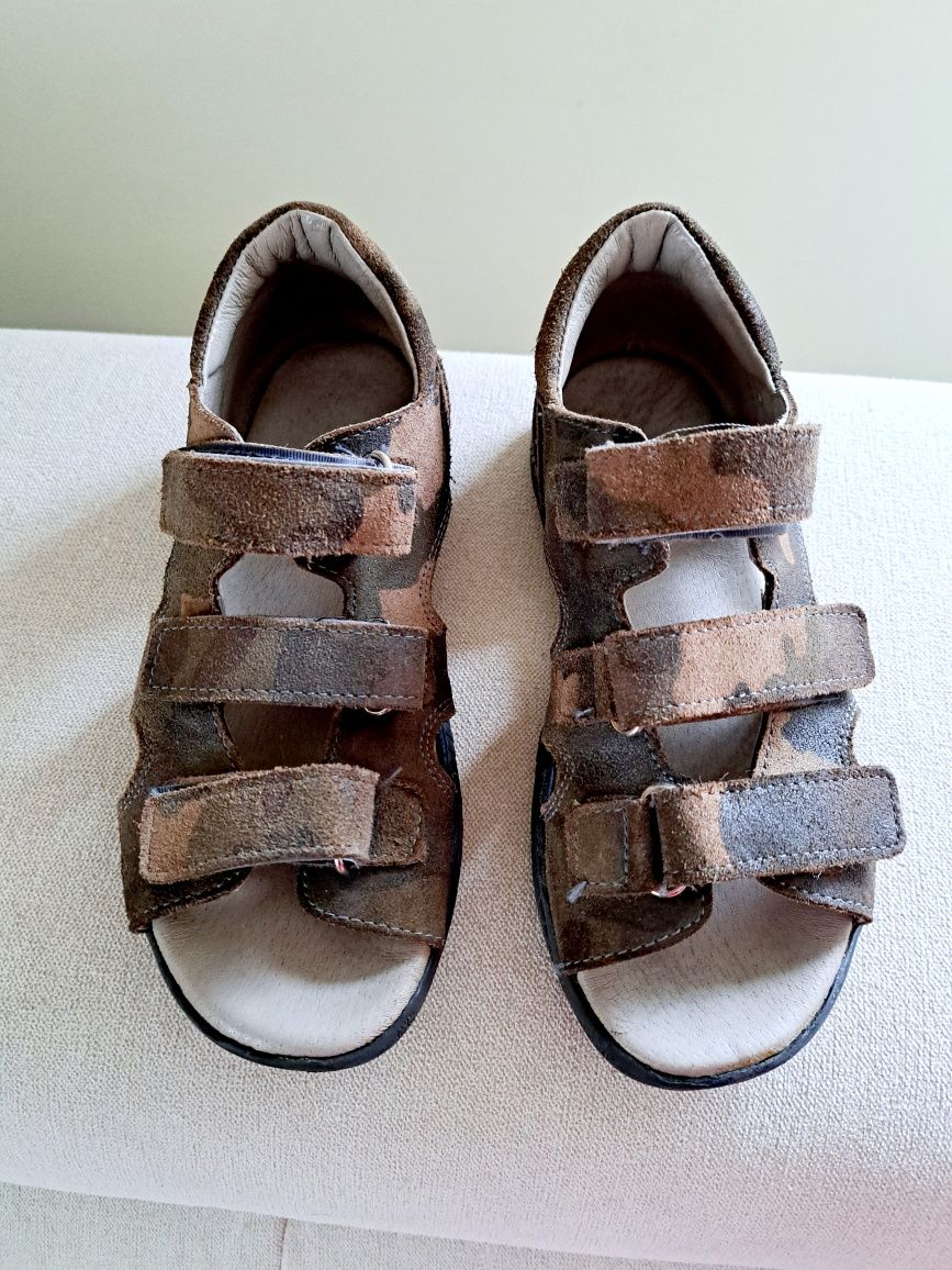Chłopięce sandały skórzane Moro buty chłopięce skórzane Dawid roz.33
