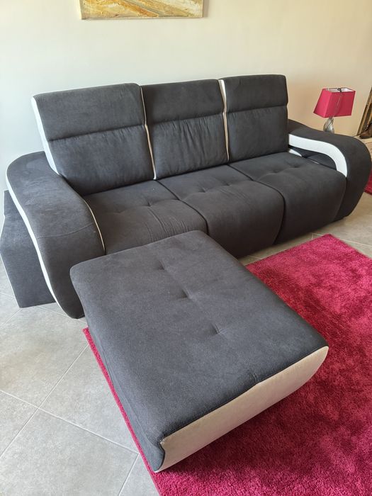 Sofá c/ puff chaise