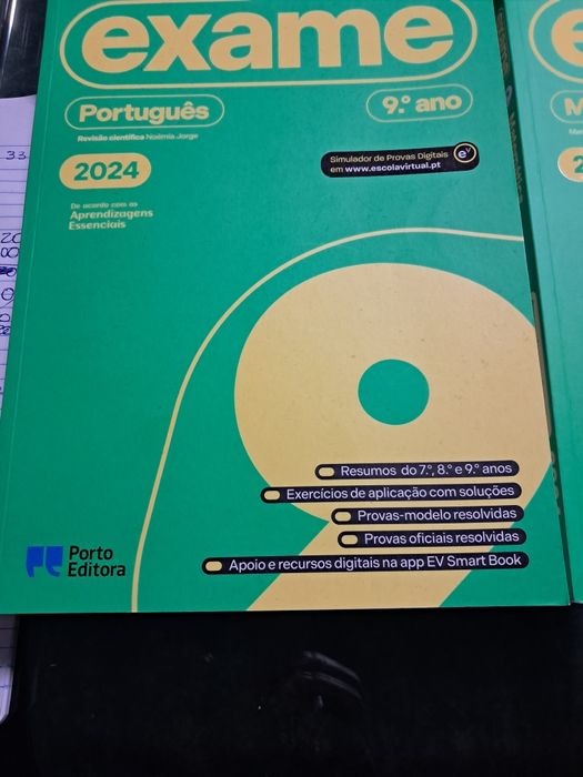 Livros preparação de exames 9° ano