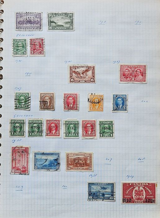 Klaser ze Znaczkami Kanada z lat 1893/2013 Znaczki Pocztowe 1900 EUR