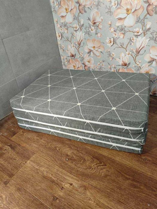 Матрац поролон для сну укриття  підвалу безпружинний 3в1 трансформер