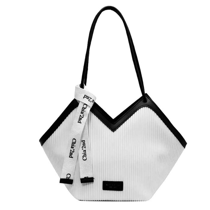 Тренд стильна твідова жіноча сумка на плече тоут шопер якісна екошкіра