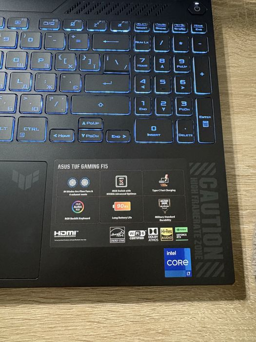 ASUS tuf gaming f15 fx507vv