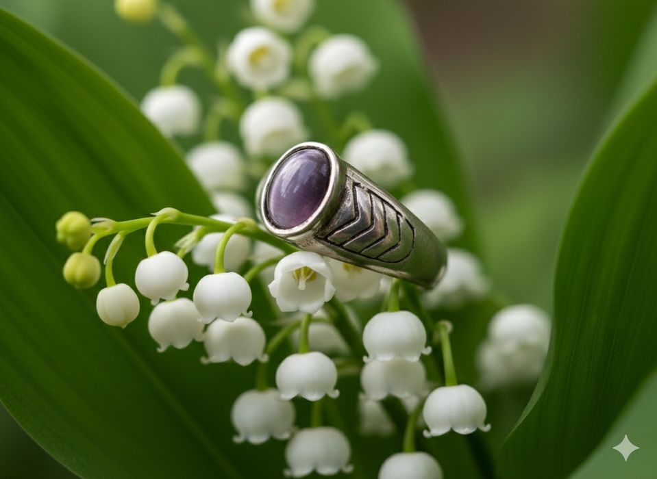 Sprzedam kolekcjonerski srebrny pierścionek okres PRL