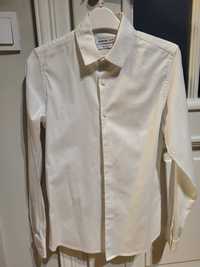 Koszula biała dla chłopca, rozmiar 146, Slim Fit