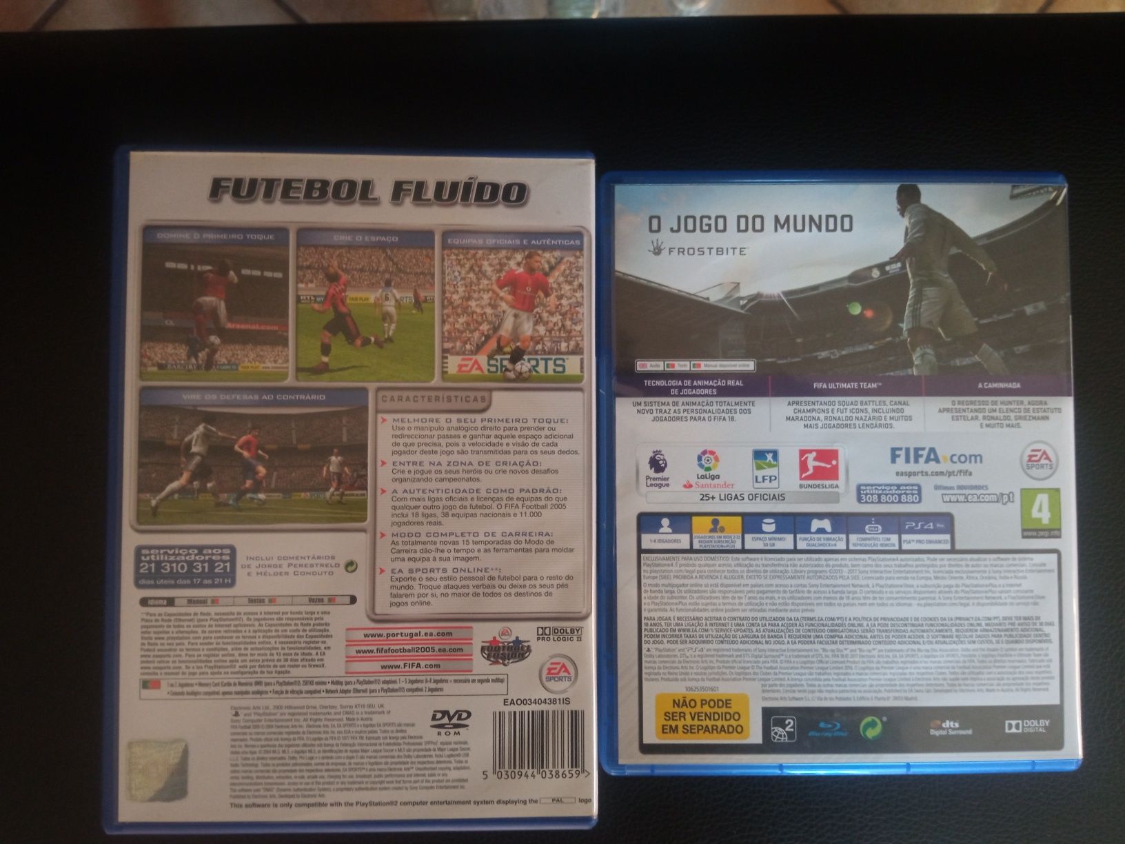 FIFA 18 e FIFA football 2005