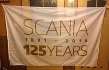 Flaga Scania 125 lat , limitowana edycja , nowa !