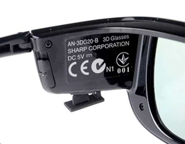 Активні 3D-окуляри Sharp TV. 2 пари.