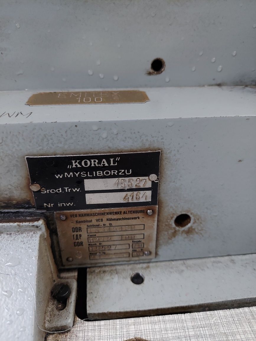 Maszyny do szycia Japoński Brother DB2-B735-3 i Niemiecki EMITEX 100