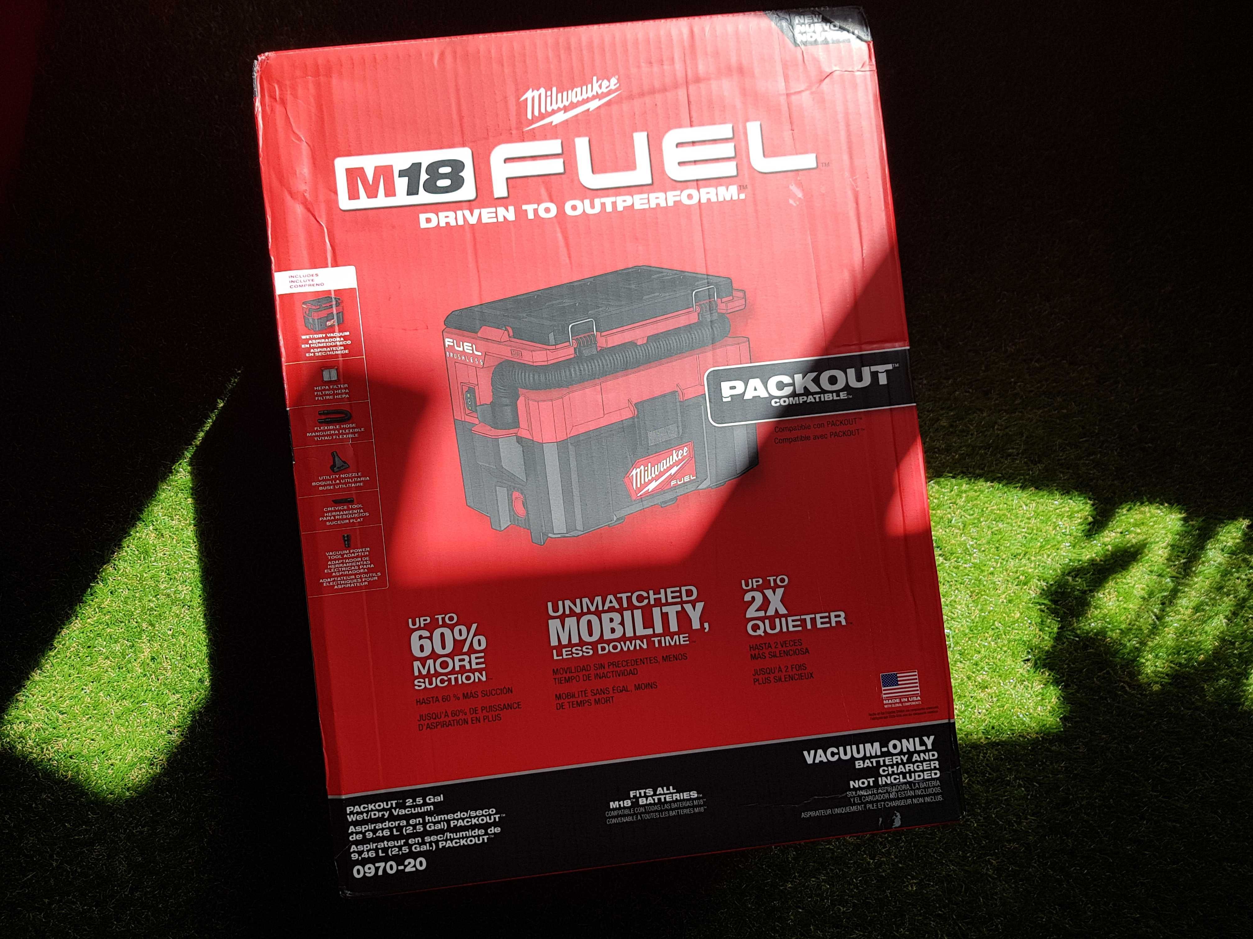 Пилосос Milwaukee 0970-20 M18 FUEL PACKOUT 9.4 літра