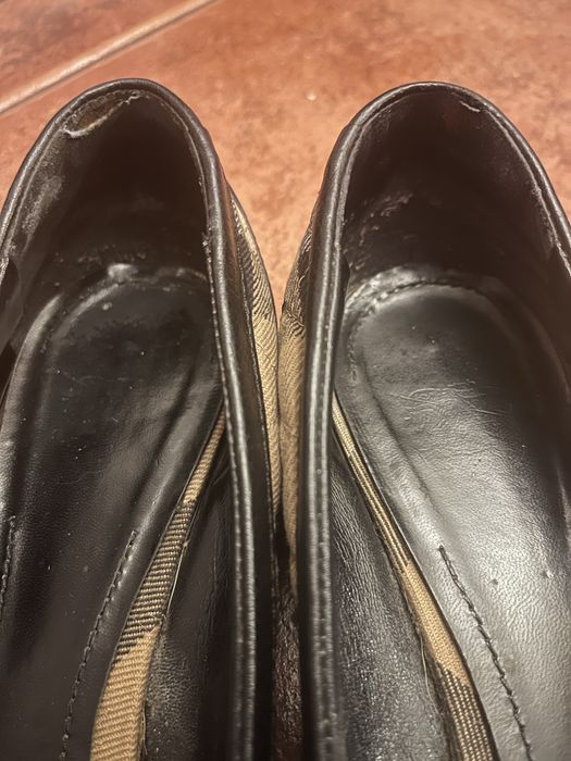 Burberry buty baleriny klasyczne krata 39