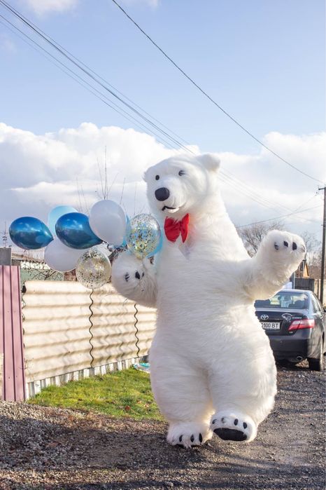 Аниматор Мишка. Білий ведмедик. Мишка. Зайка. Пёс Патрон. Стриптиз.