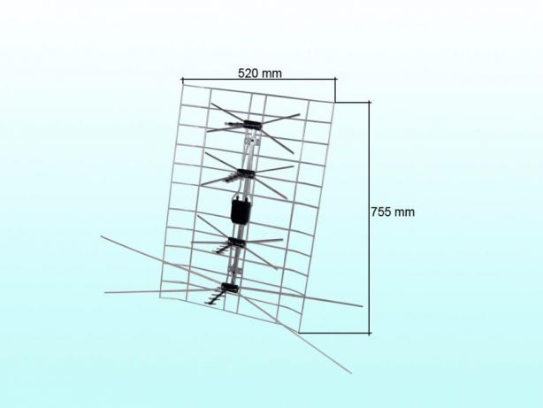 Aнтени ТВ кімнатні, зовнішні, Т2