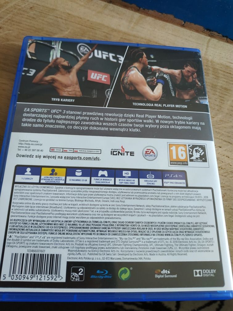 Gra UFC 3 PlayStation 4 PS 4