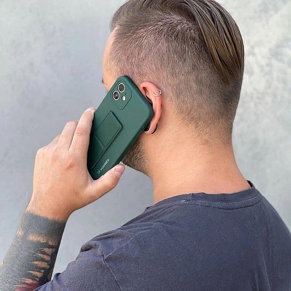 Wozinsky Kickstand Case elastyczne silikonowe etui z podstawką Samsung