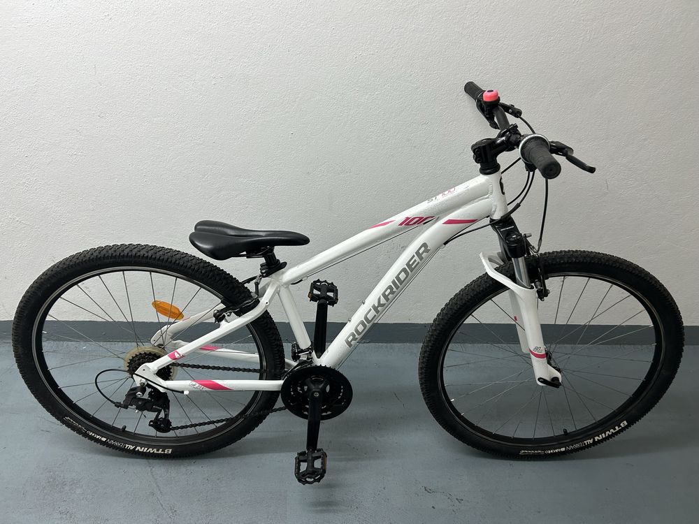 ROCKRIDER BICICLETA BTT ST 100 Branco Tamanho M