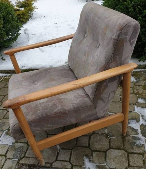 fotel GFM 142 Edmund Homa PRL zabytek  20 szt