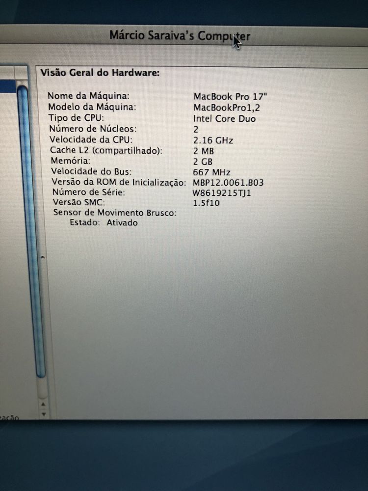 Macbook pro 17” TROCO POR IPHONE 11 PRO