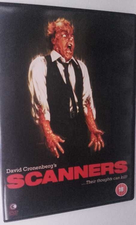 DVD "Scanners", de David Cronenberg. Sem legendas portuguesas.