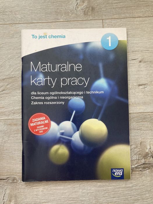 Maturalne karty pracy 1 Nowa Era chemia zakres rozszerzony