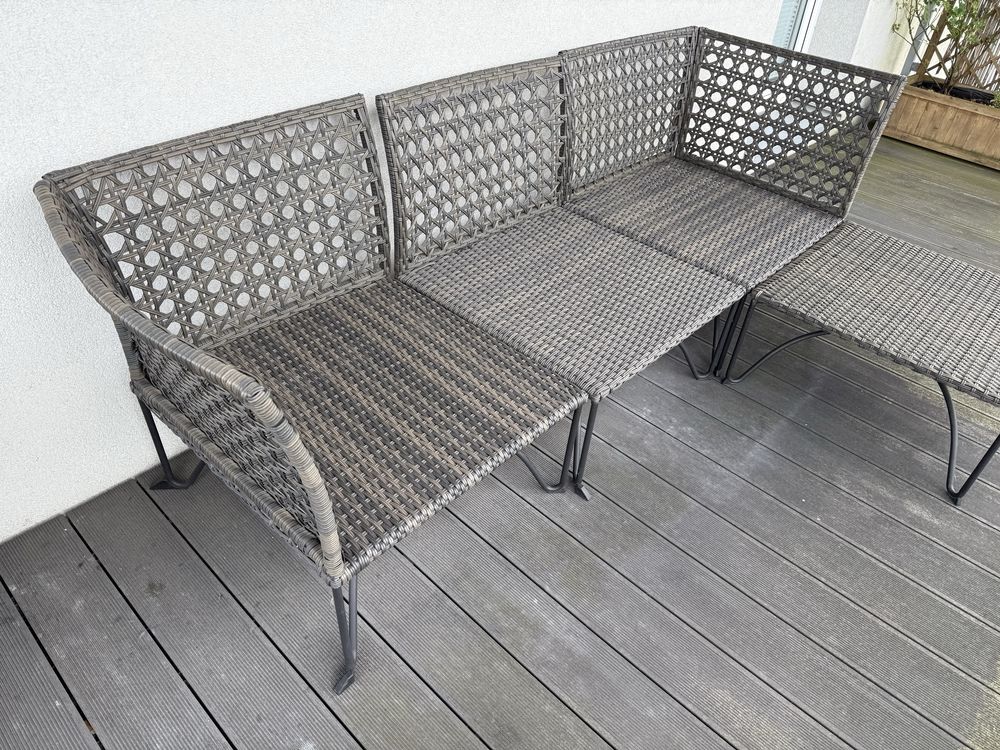 JUTHOLMEN 3 osobowa sofa modułowa IKEA ogród balkon