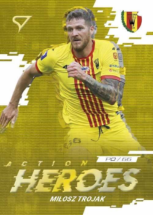 Karta 2024-25 Ekstraklasa Action Heroes #AH-28 Miłosz Trojak Korona K.