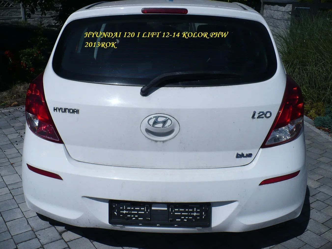 HYUNDAI i20 LIFT 12-14 ZDERZAK TYL KOLOR PHW ORYGI 13R.