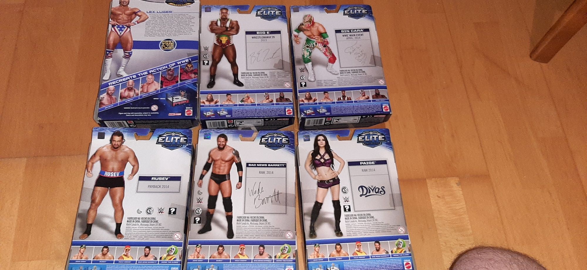6 figuras/bonecos-wwe wrestling elites seladas na caixa