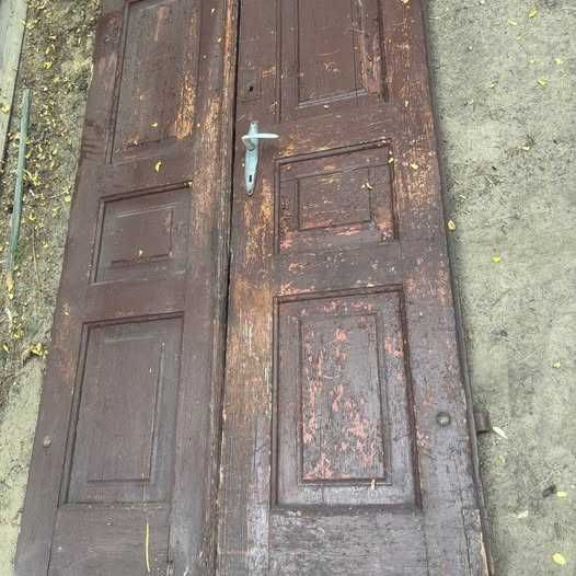 Para stary drzwi drewniane 108cm x 200 cm