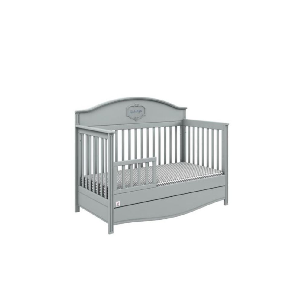 Ліжечко Bellamy Good Night Grey 140х70 см для новонародженого, сірий