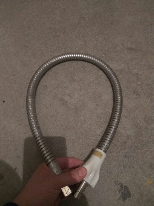 Rura wąż przewód łącznik gazowy miękki 80cm z zaworem szybkozlącze