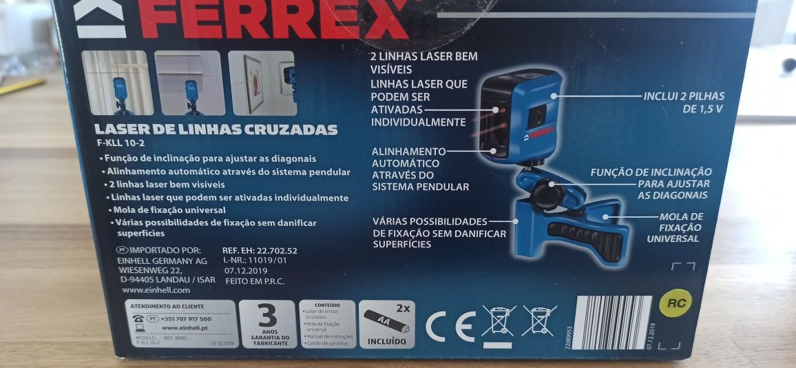 Laser de linhas cruzadas