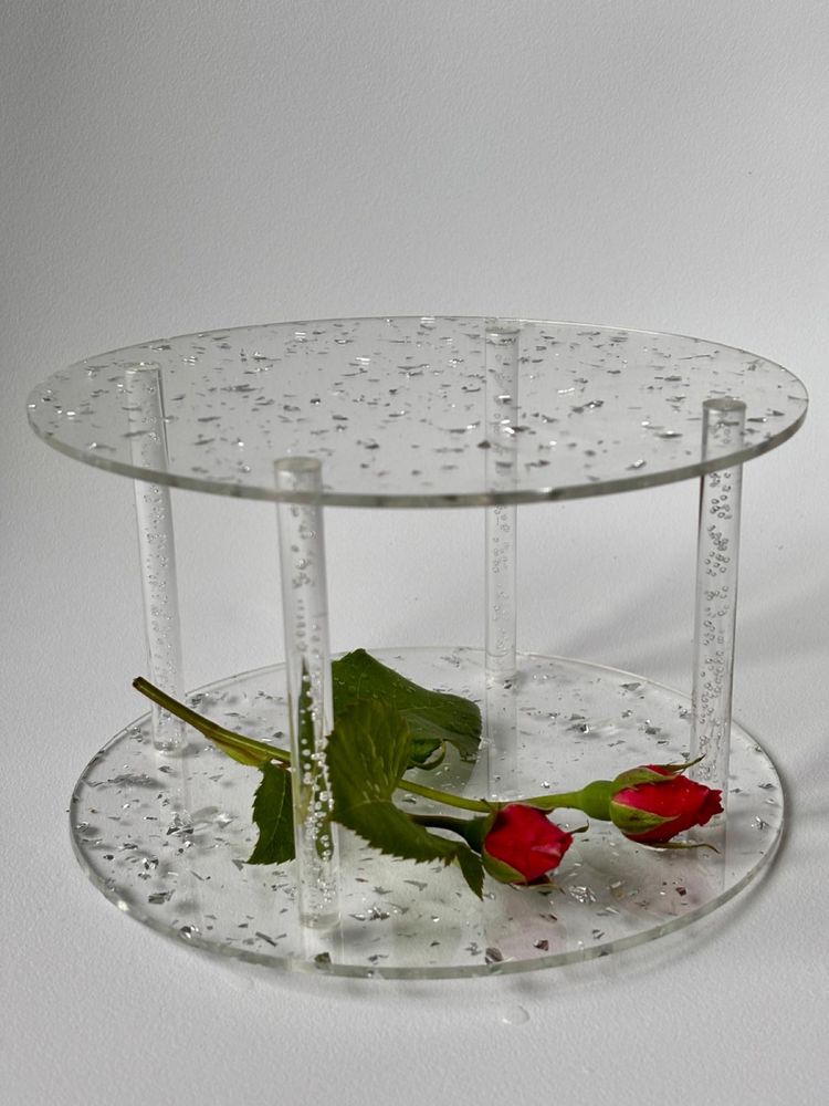 PROMOCJA! Separatory do tortu - puste piętro z plexi.