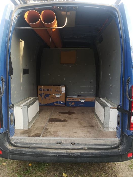 Renault Master Doka, Brygadówka, webasto, bagażnik dachowy, regał