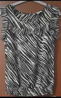 Bluzka zebra bez rękawów Jennifer & Grace