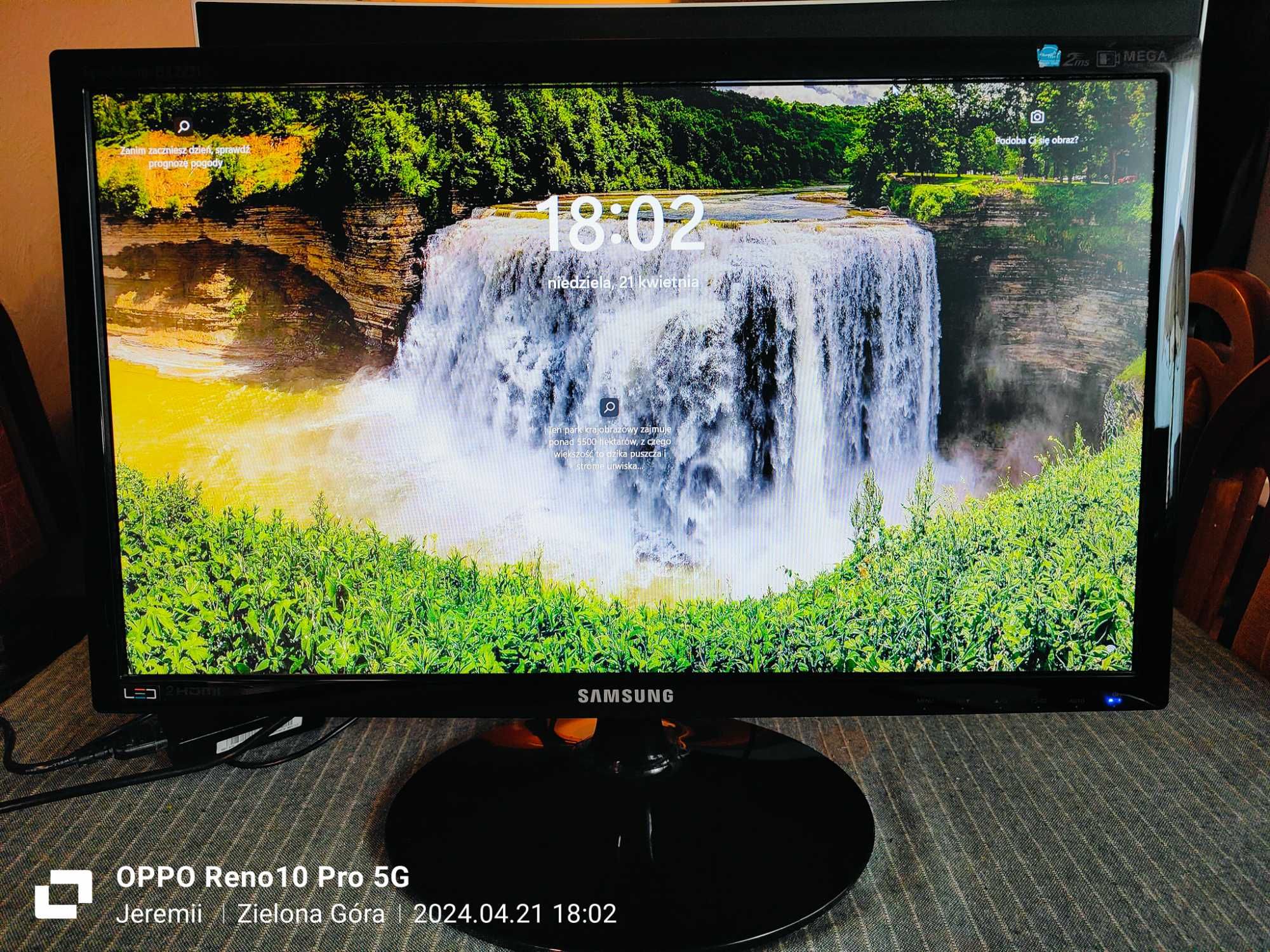 Asus 24" VZ249 Samsung 22" BX2231 Monitory LED FHD HDMI 100% Sprawne!