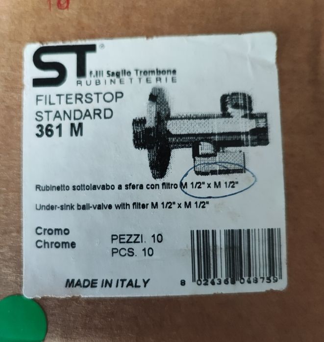 Torneira de Filtro 1/2 x 1/2