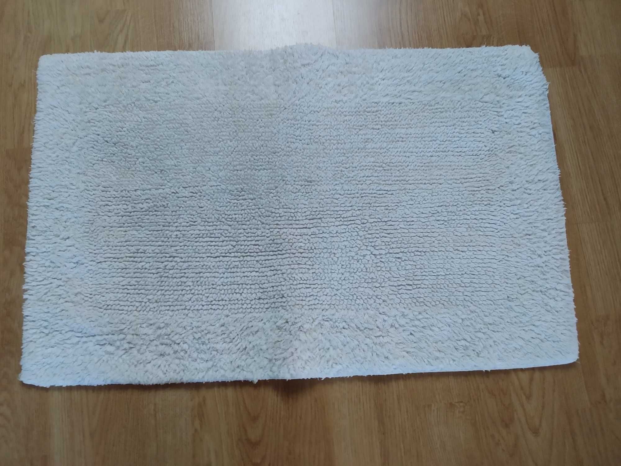 bialy dywanik łazienkowy*50 x 80cm