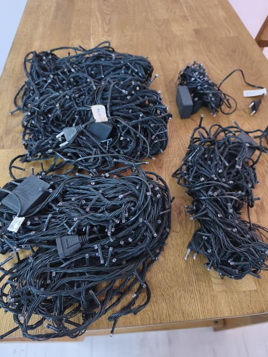 Lampki choinkowe zewnętrzne oświetlenie ip44 1900 sztuk 4 komplety