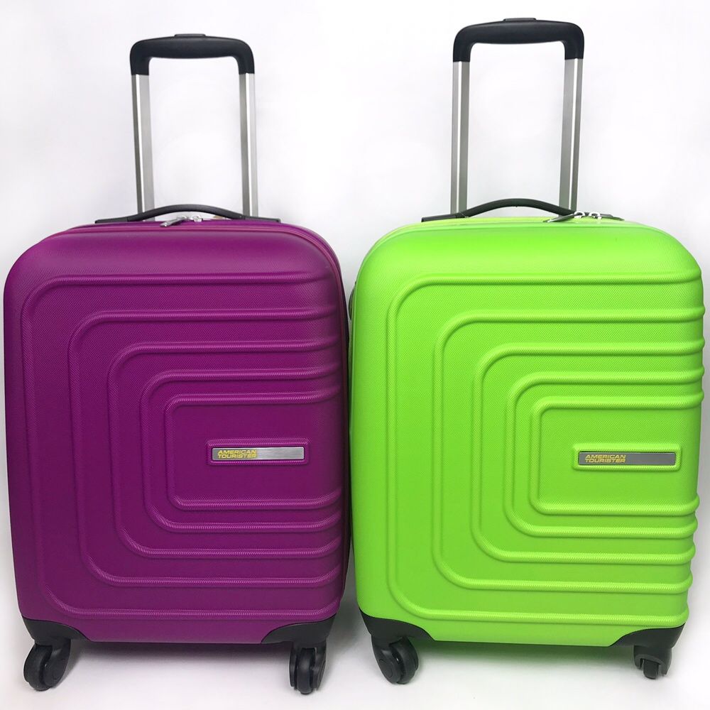 Ручная кладь American Tourister.Новый,Ориг.Цвет:зелёный,розовы,чёрный