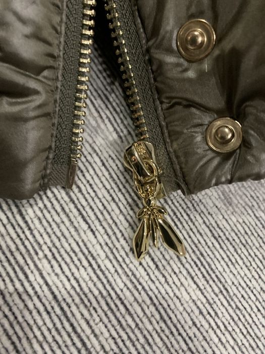 Kurtka puchowa Patrizia Pepe oliwkowy połysk rozm.44