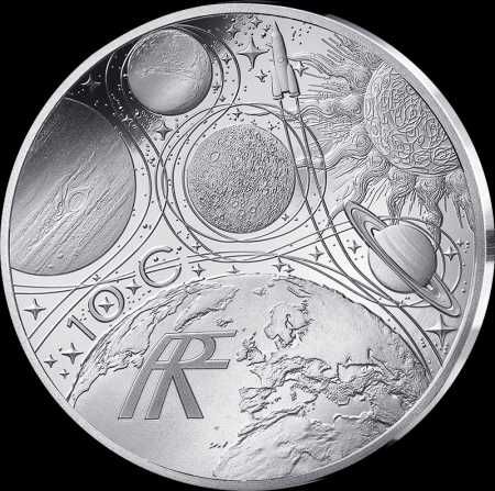 Odisseia no Espaço Moeda de prata Proof de 10€  -  Qualidade Proof