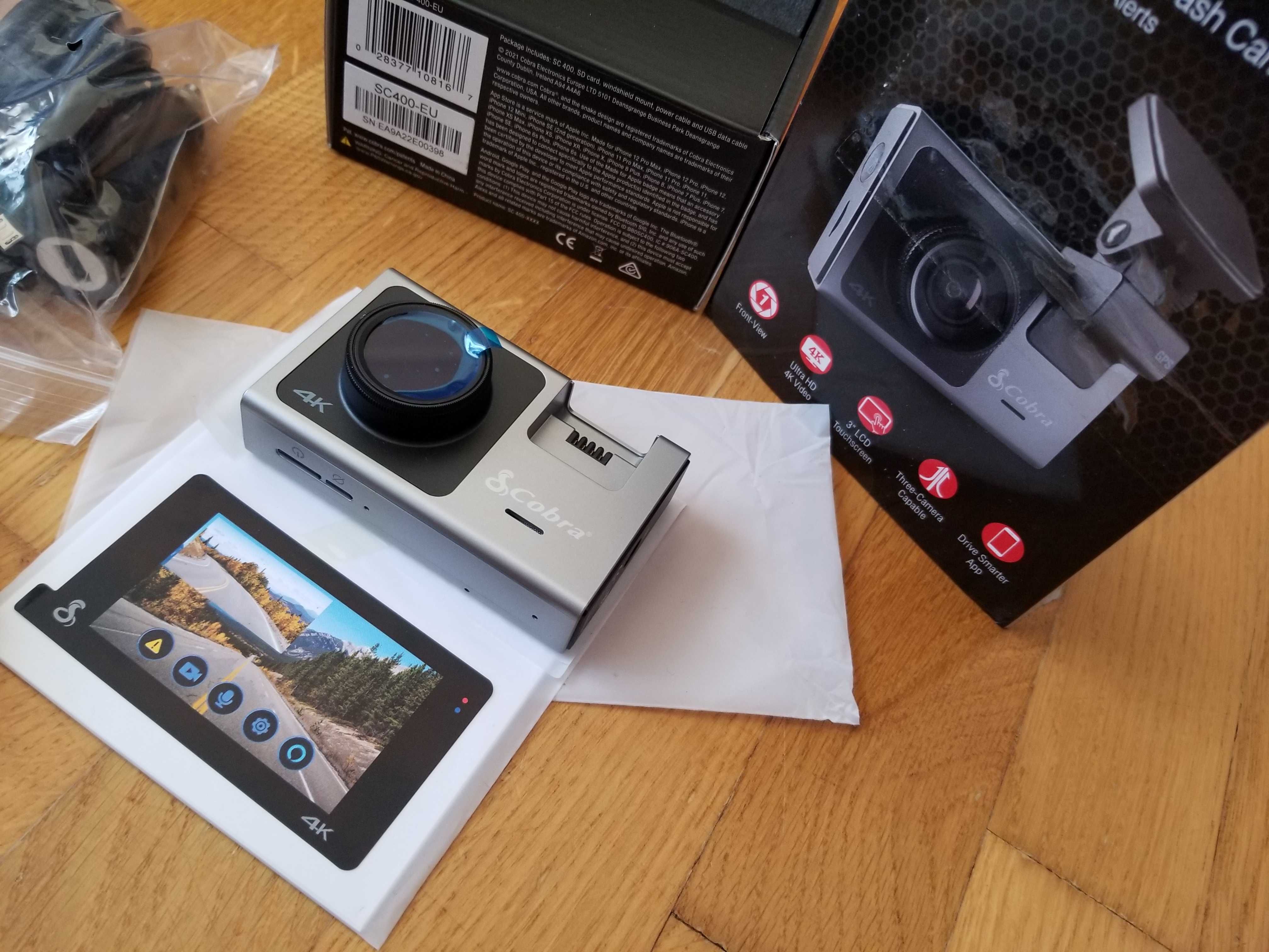 Видеорегистратор Cobra SC400 4K gps Alexa фирменный