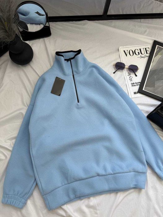 Жіноча тепла флісова кофта тепле зимове худі на флісі на змійці